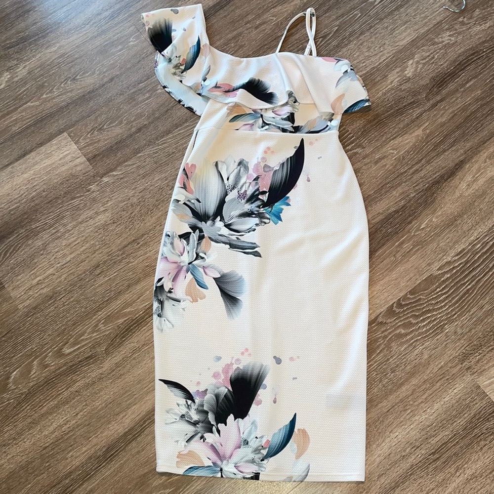 ASOS Off the shoulder double strap midi dress